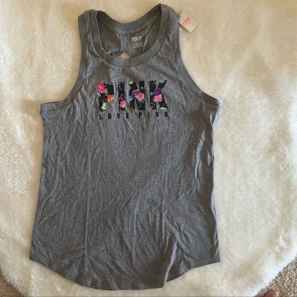 PINK Victoria's Secret Tops - Pink VS Open Back Love Pink Top
